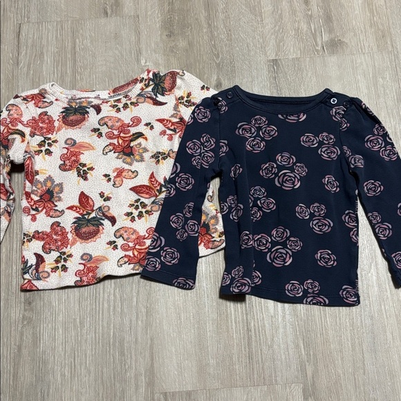 Old Navy Floral and Rose Print Long Sleeve Tops - Picture 1 of 1